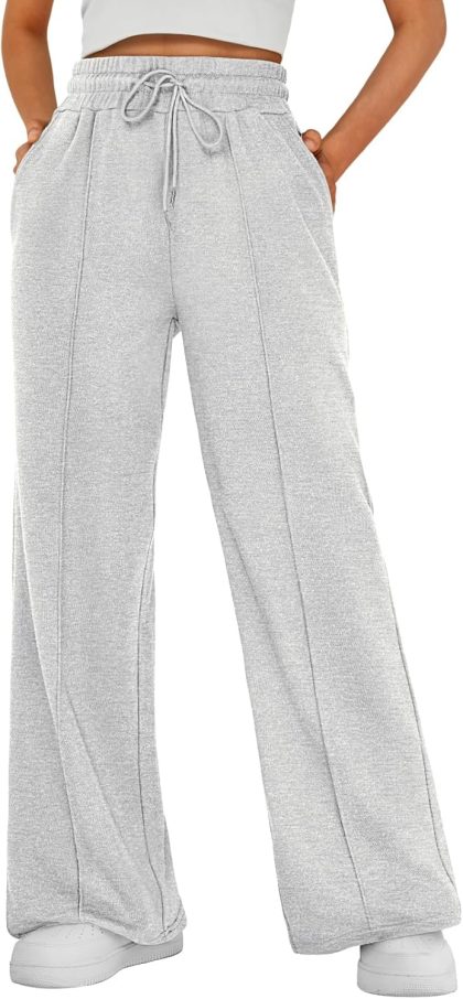 Wide Leg Sweatpants Baggy Lounge Pants Fall Winter Travel Joggers