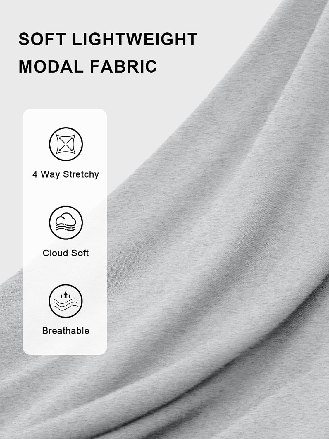 Women's Wide Leg Flowy Pants, Soft Modal Lounge Loose Pants with Pockets for Travel Casual Wear - Image 5